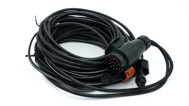 LUC-Framføringskabel 13pol, stor, 10,0m+2x8m->7m