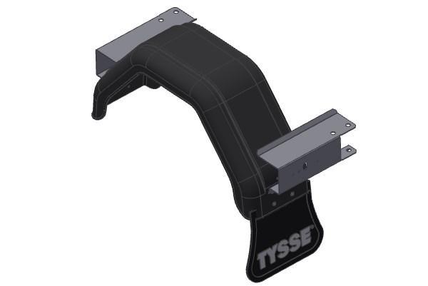 Hjulskjerm venstre komplett-6014B03,6111B03,6260E03