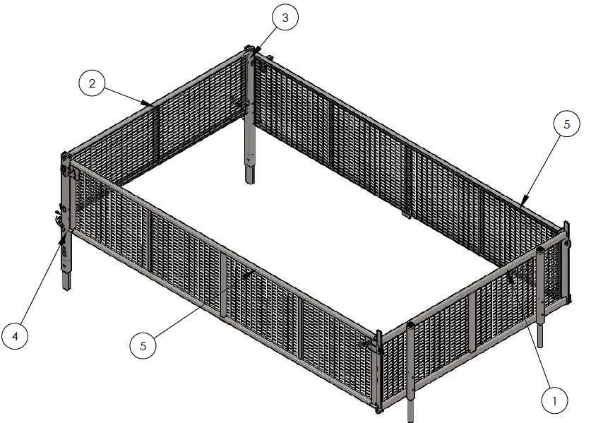 Nettinggrind komplett 306x180x60cm Tipp Xtreme - T3